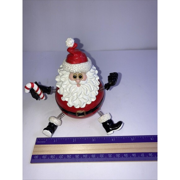 Fitz And Floyd Essentials Jiggling Christmas FF Jiggle Eyes Hand Feet Santa - Picture 5 of 6